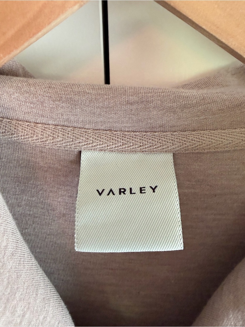 Varley Yates Half-Zip Sweatshirt Doublesoft Beige Women's Size Med - Picture 3 of 11